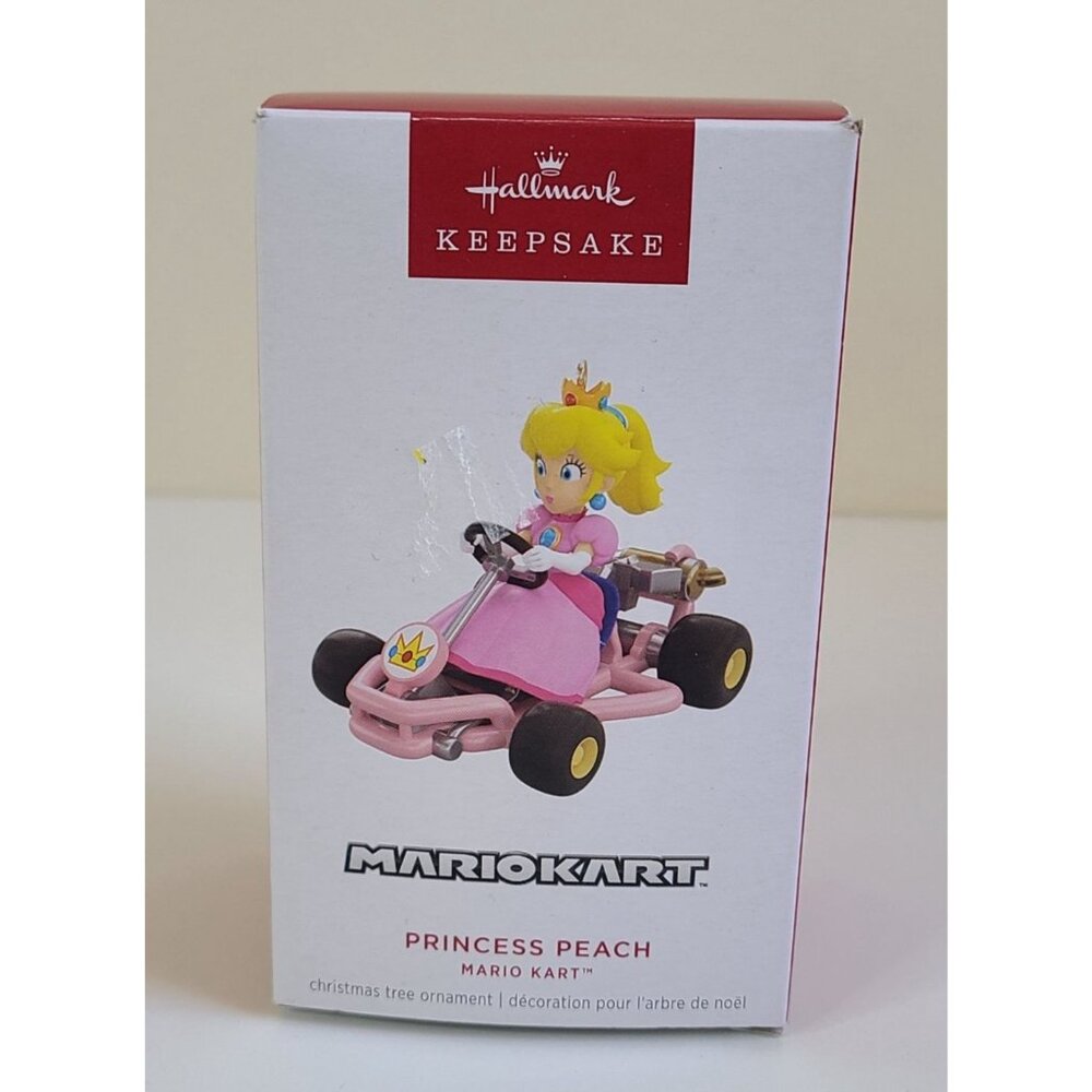 Hallmark Keepsake Princess Peach Mario Kart Ornament Pink & Yellow 2025 - Picture 7 of 10